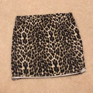 Cotton on cheetah skirt